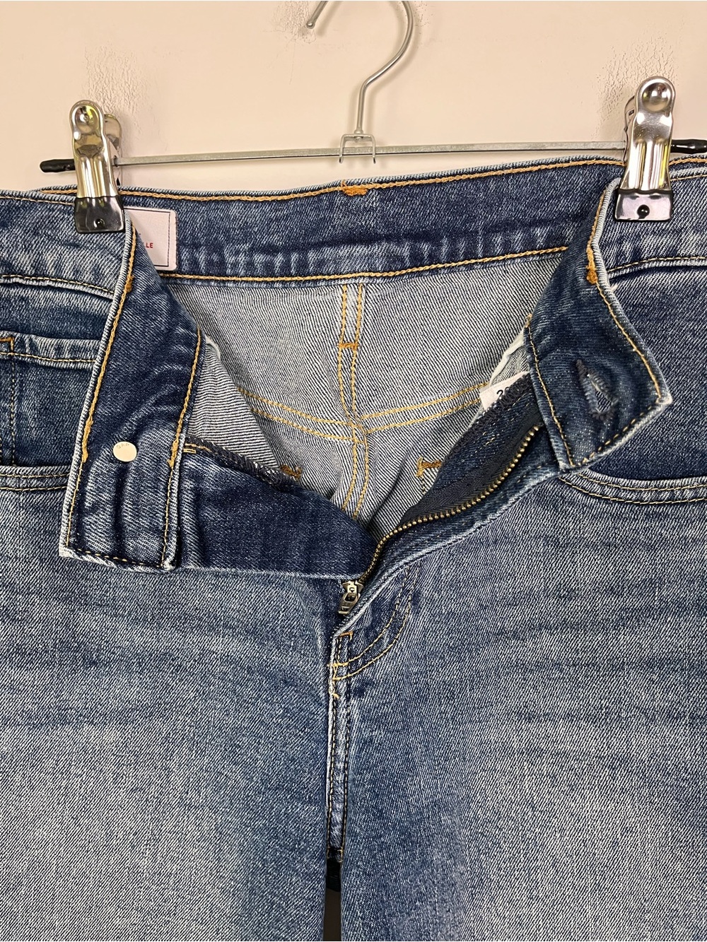 GAP Women’s High-Rise Stride Ankle Jeans Medium Indigo Size 26‎ Frayed Hem - Picture 5 of 11